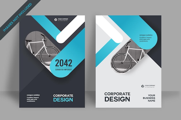 Corporate Book Cover Design Template in A4. Can be adapt to Brochure, Annual Report, Magazine,Poster, Business Presentation, Portfolio, Flyer, Banner, Website.