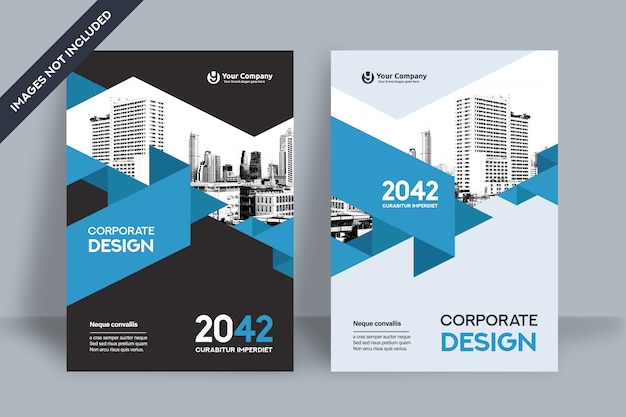 Corporate Book Cover Design Template in A4