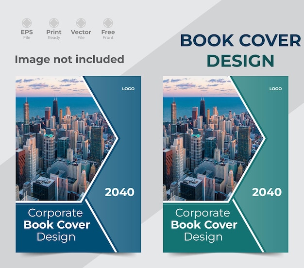 Corporate book cover design template free