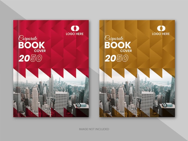 Corporate book cover design template