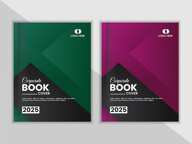 Corporate book cover design template