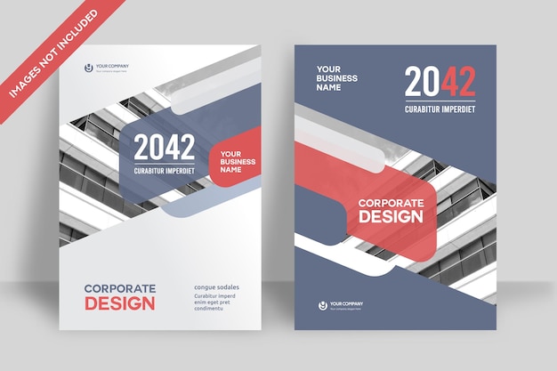 corporate book cover design template