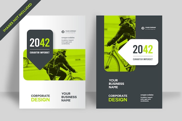 corporate book cover design template