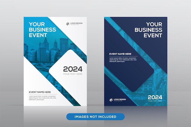 Corporate book cover design template 