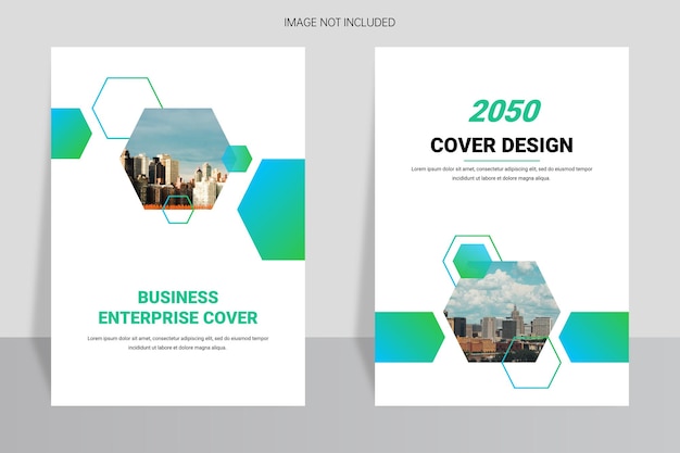 Corporate book cover design template