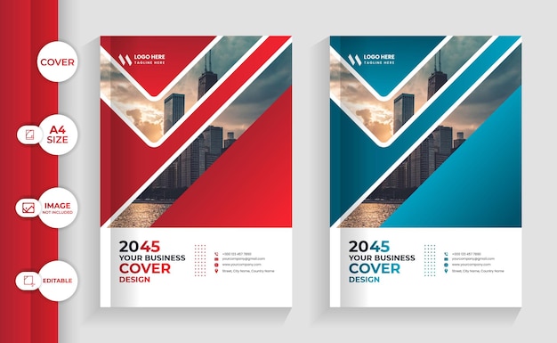 corporate book cover design template