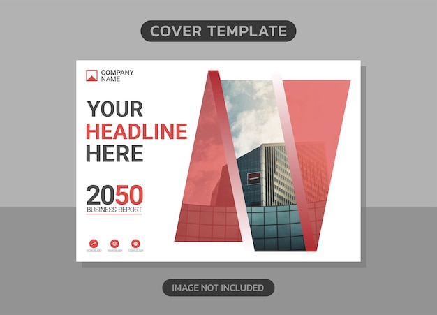 Corporate book cover horizontal design