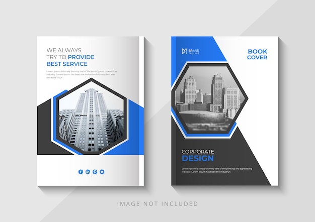 Corporate book cover template design