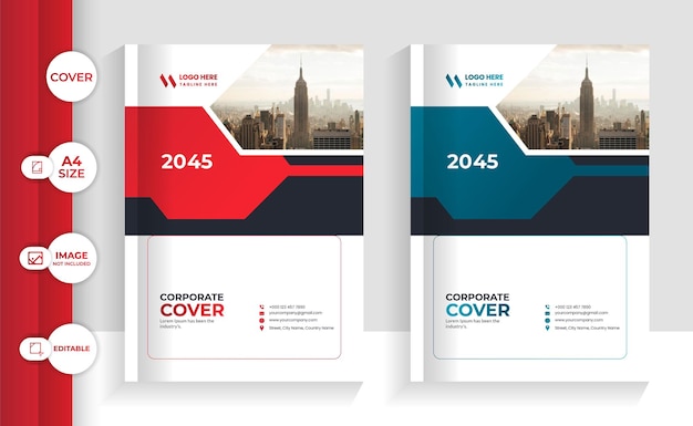 corporate book cover template