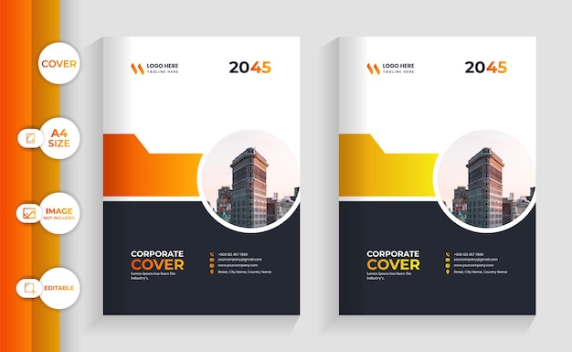 corporate book cover template