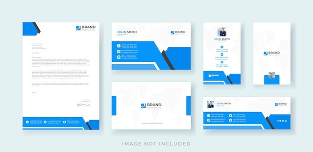 Corporate Branding Identity Set  Premium Vector