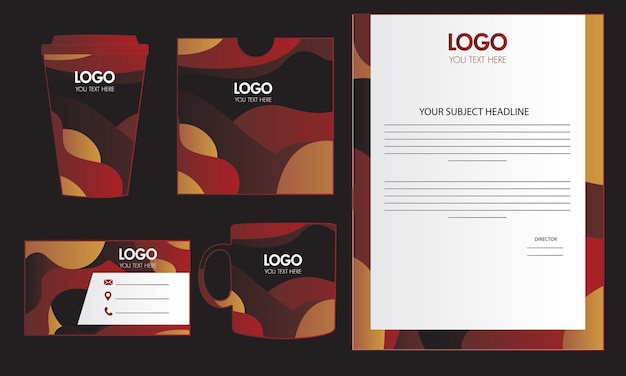 corporate branding identity template design