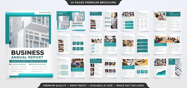 corporate brochure template simple and premium style