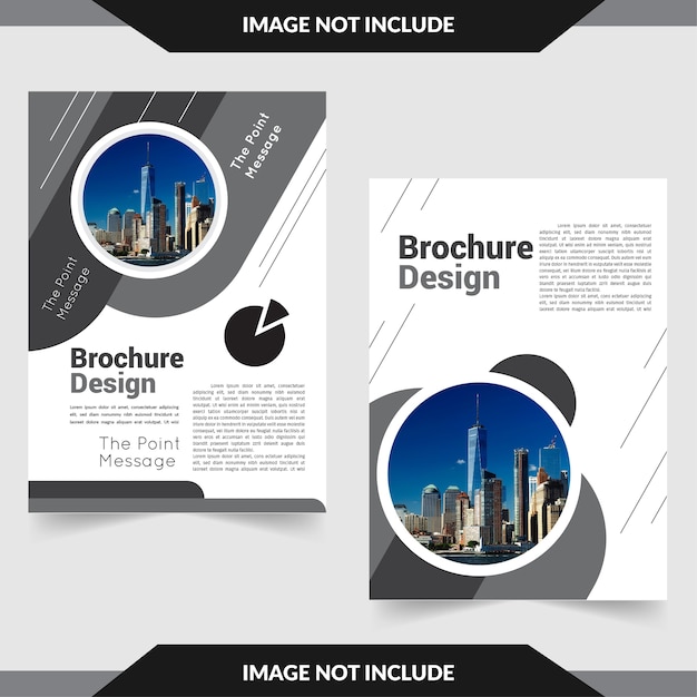 Corporate Brochure With Circular Shapes And Modern