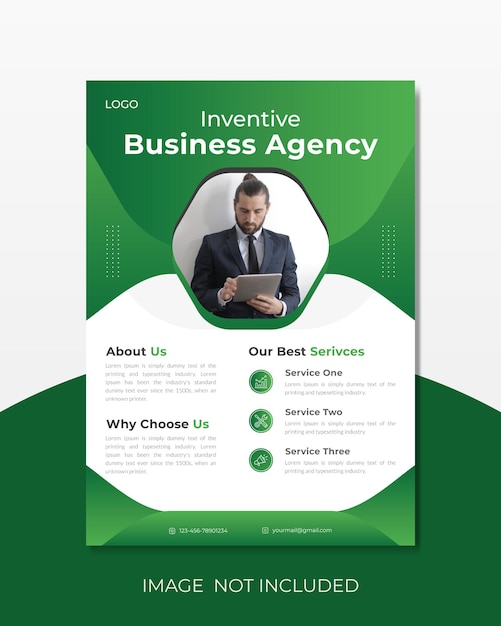 Corporate Business a4 Flyer Design Template