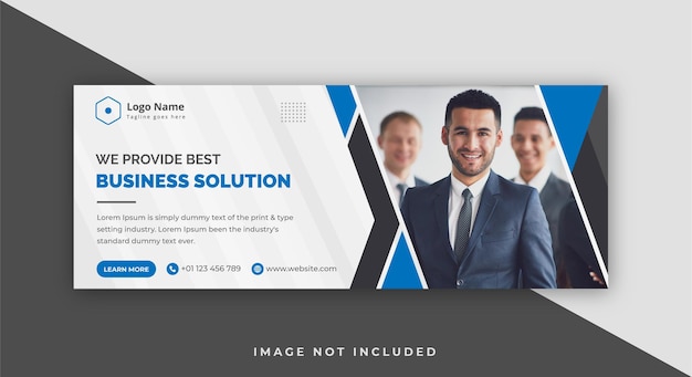 Corporate Business Agency Facebook Cover Design Template