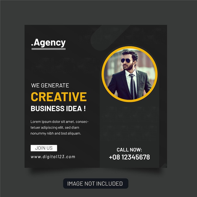 Corporate Business Agency And Flyer Square Instagram Social Media Post Banner