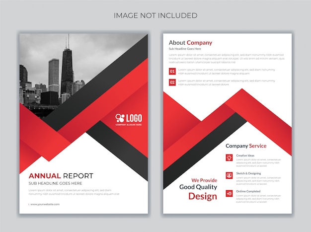 Corporate business annual report template