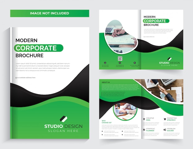 Corporate business bi-fold brochure 