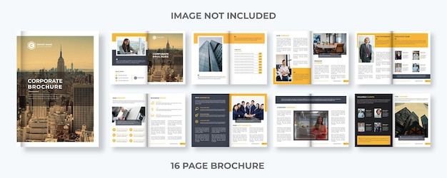 Corporate business bifold company profile brochure design