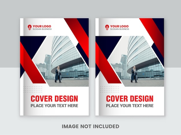 Corporate business book cover design template set Premium Vector