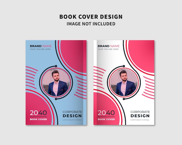 Corporate business book cover design template