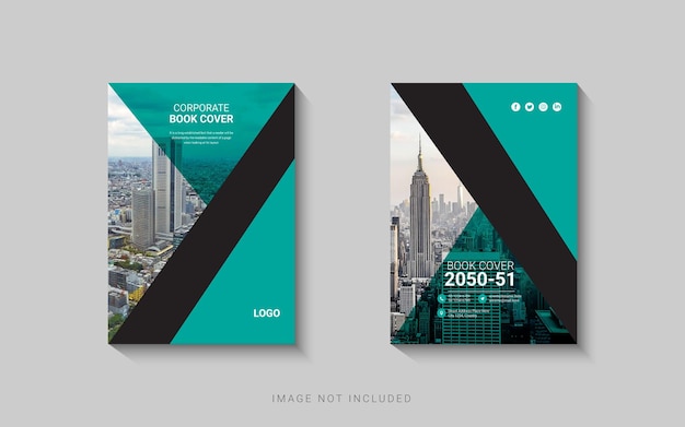 Vector corporate business book cover design template