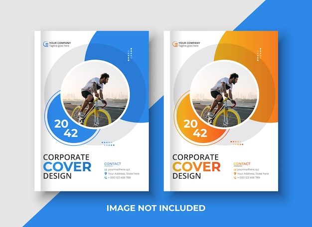 Corporate business book cover template