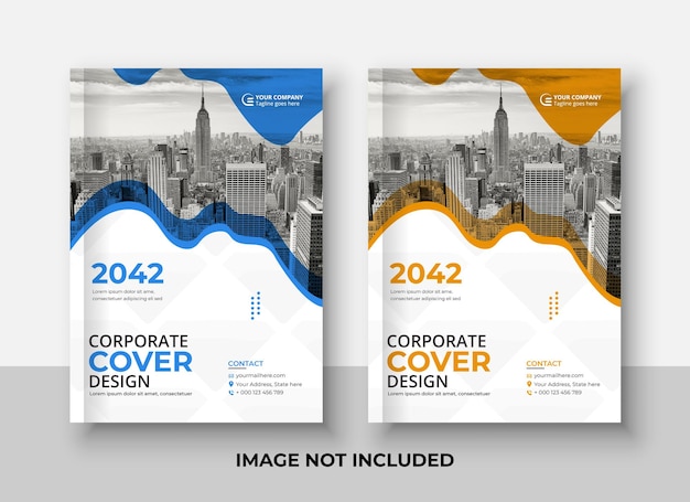 Corporate business book cover template