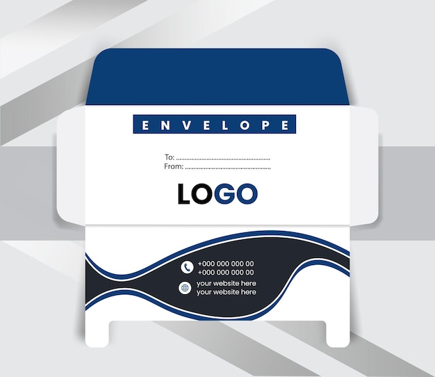 corporate business branding envelope design template