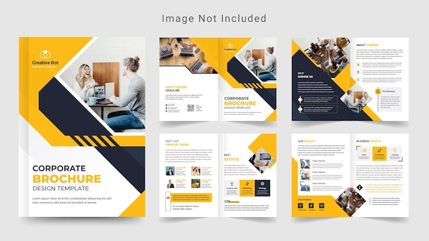 Corporate Business Brochure Company Profile Layout Design Template