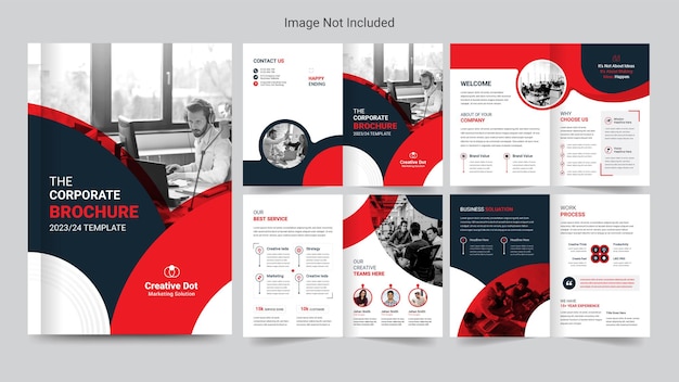 Corporate Business Brochure Company Profile Layout Design Template.