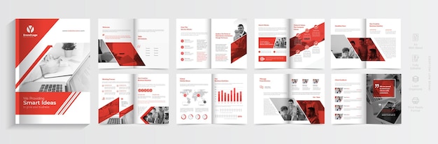 Corporate business brochure or company profile template design