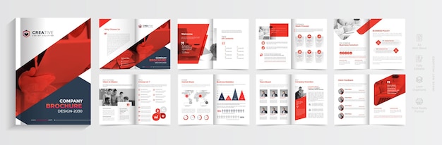 Corporate business brochure or company profile template