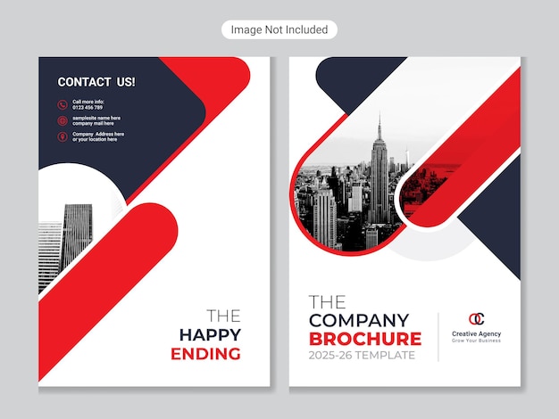 Corporate business Brochure Cover or Booklet profile annual report  vector template