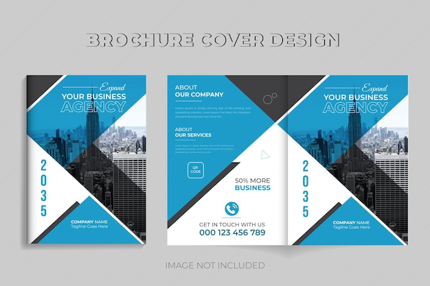 Corporate Business Brochure Cover Template For Company Profile