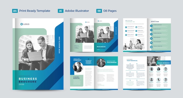 Corporate Business Brochure Design or Annual Report and Company Profile Design or Booklet and Catalog Design