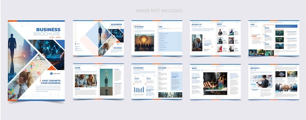 Vector corporate business brochure template