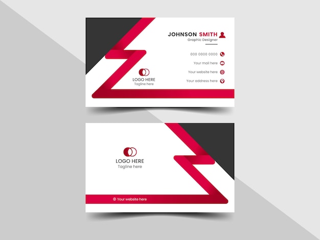 Corporate business card design template