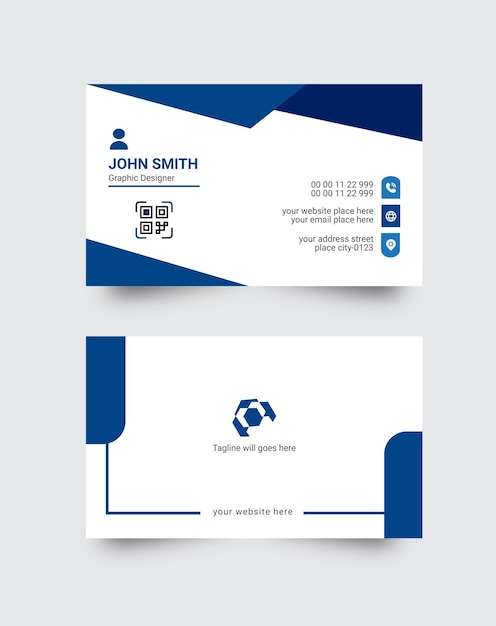 corporate business card design template