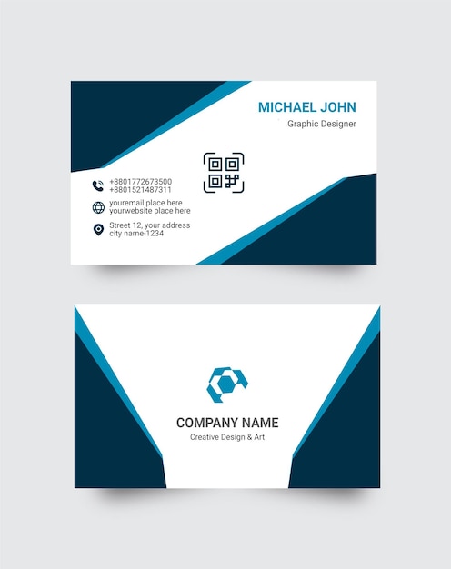 corporate business card design template