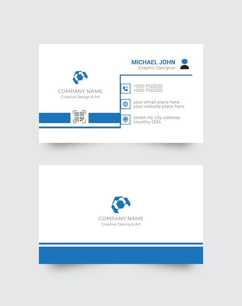 corporate business card design template