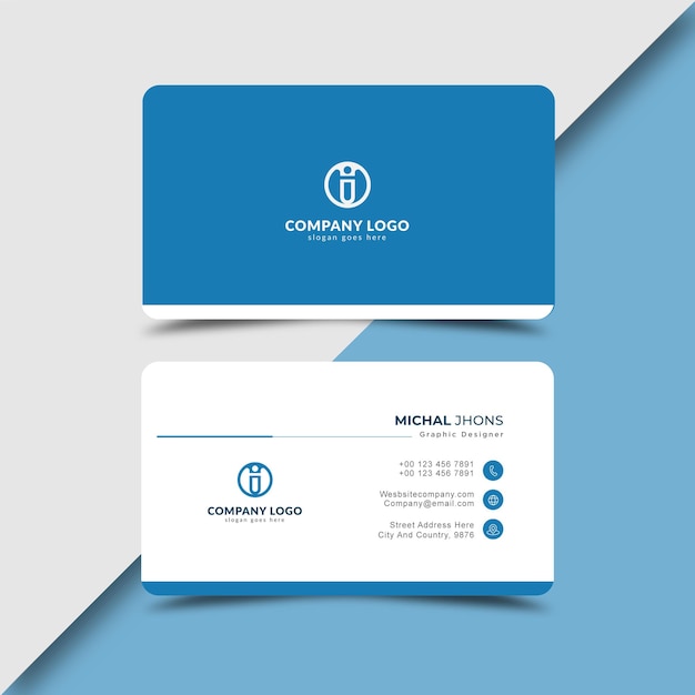 Corporate business card design template