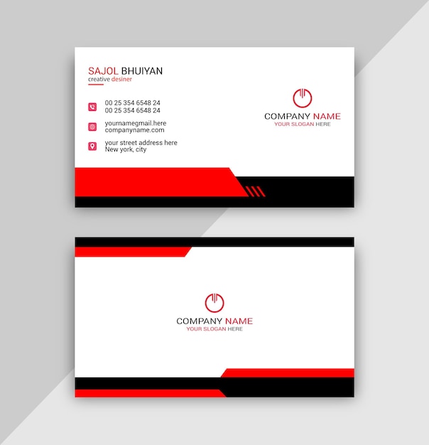 Corporate business card design template