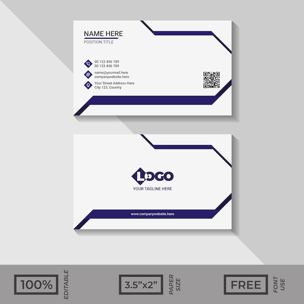 A Corporate Business Card Design Template