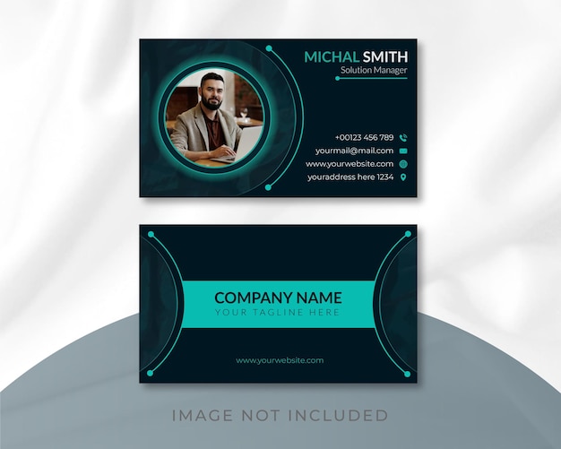 Corporate business card Design and Vector Template