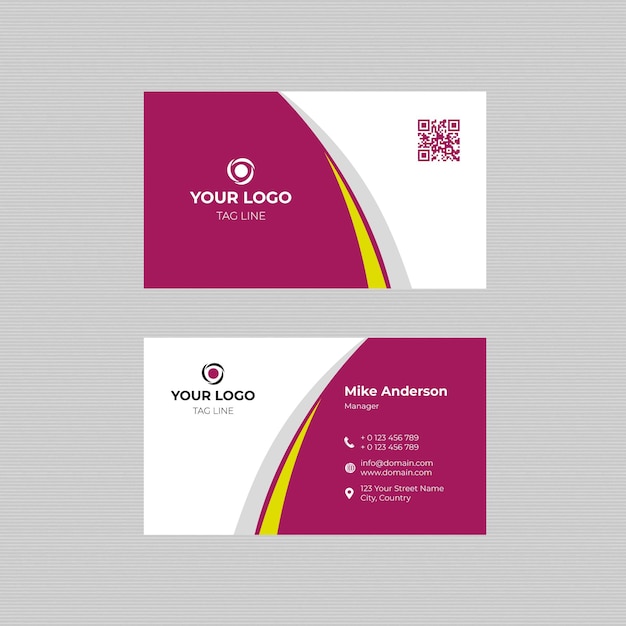 Corporate Business Card Design Vector