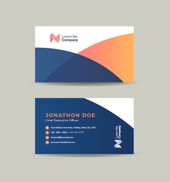 Corporate Business Card Design or Visiting Card And Personal Business Card