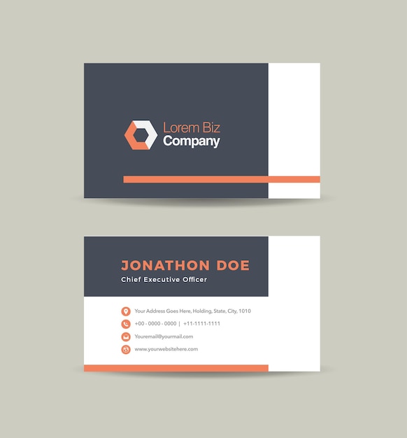 Corporate Business Card Design or Visiting Card And Personal Business Card