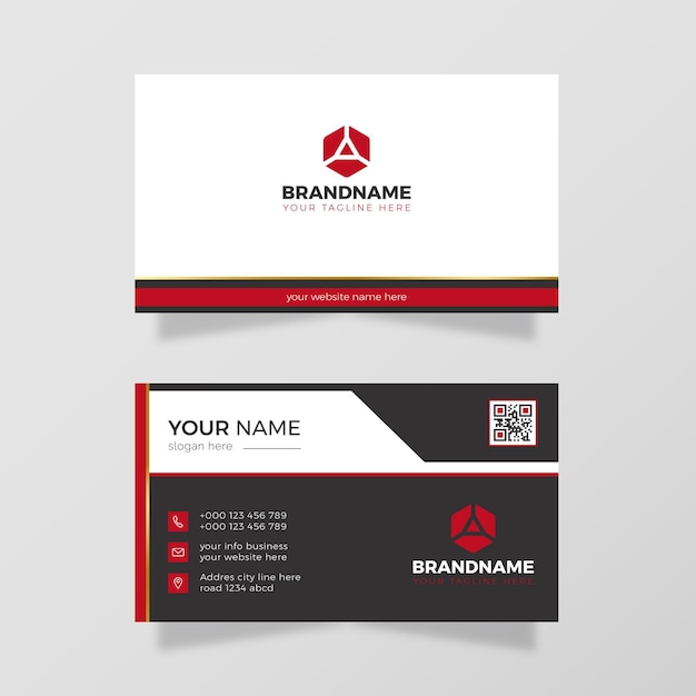 Corporate business card template design